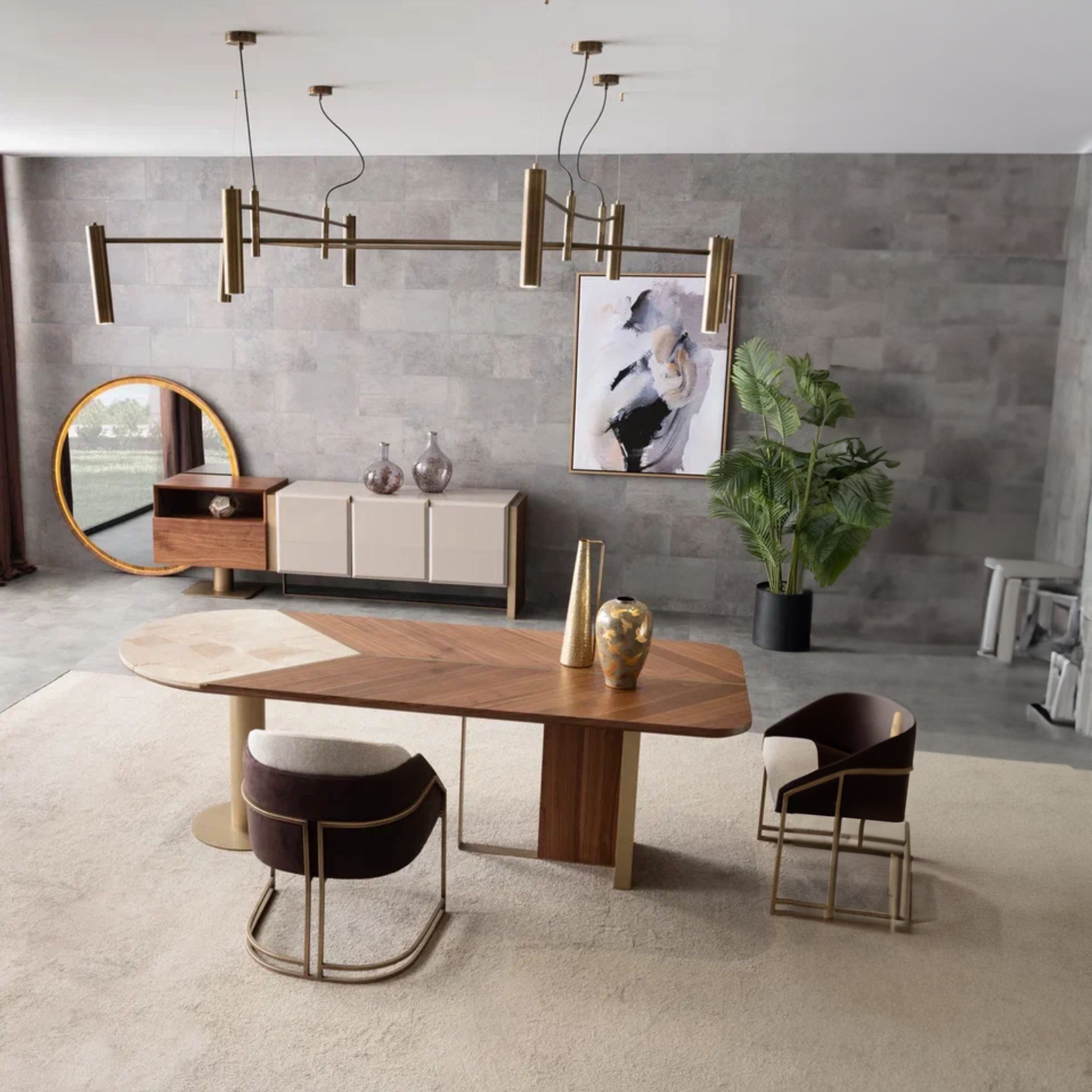 Wagon Walnut CONSOLE MIRROR WN-Mirror-Walnut - Mirrors - ebarza Furniture UAE | Shop Modern Furniture in Abu Dhabi & Dubai - مفروشات ايبازرا في الامارات | تسوق اثاث عصري وديكورات مميزة في دبي وابوظبي