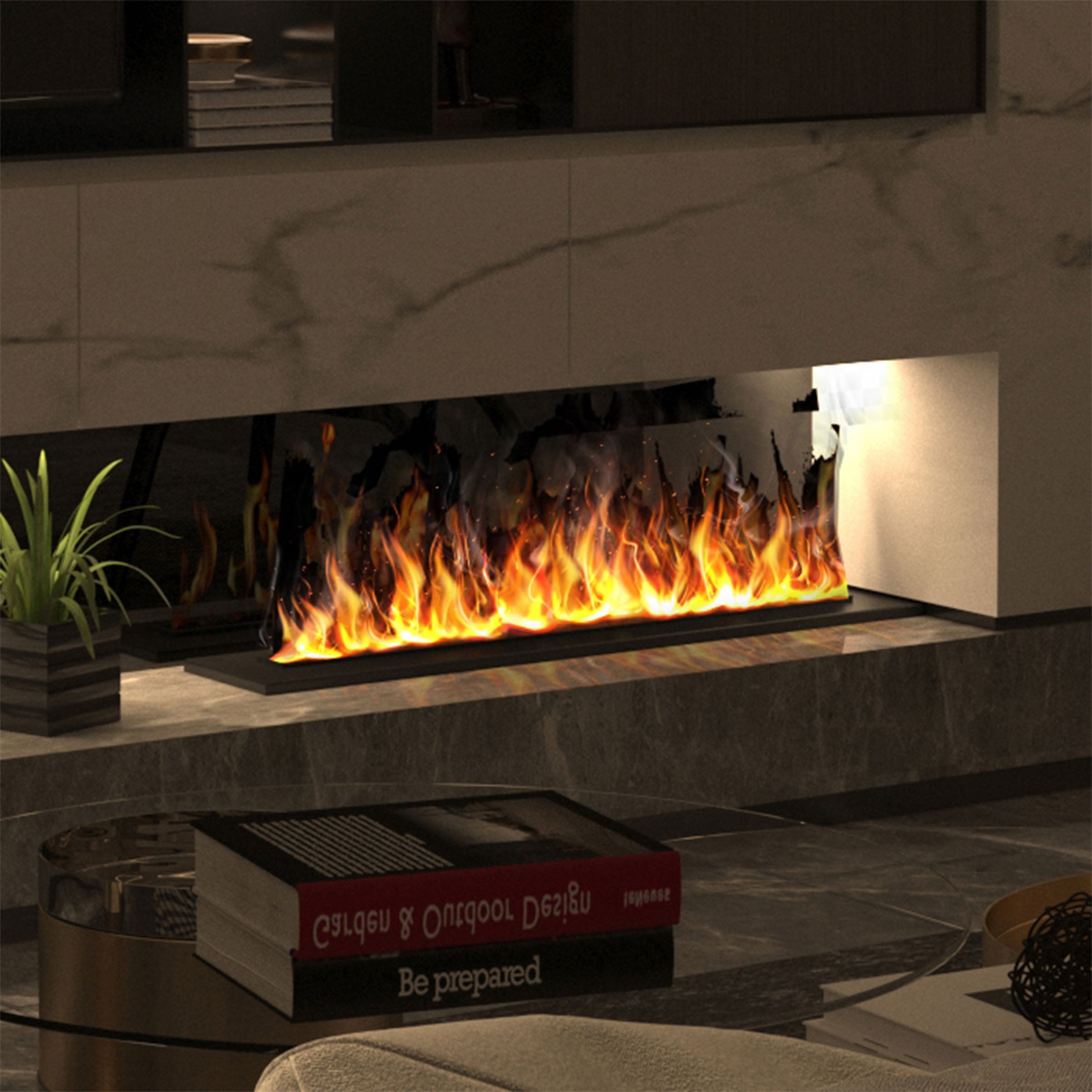 Water Vapour Electric Fireplace 3D800 - Electric Fireplace - ebarza Furniture UAE | Shop Modern Furniture in Abu Dhabi & Dubai - مفروشات ايبازرا في الامارات | تسوق اثاث عصري وديكورات مميزة في دبي وابوظبي