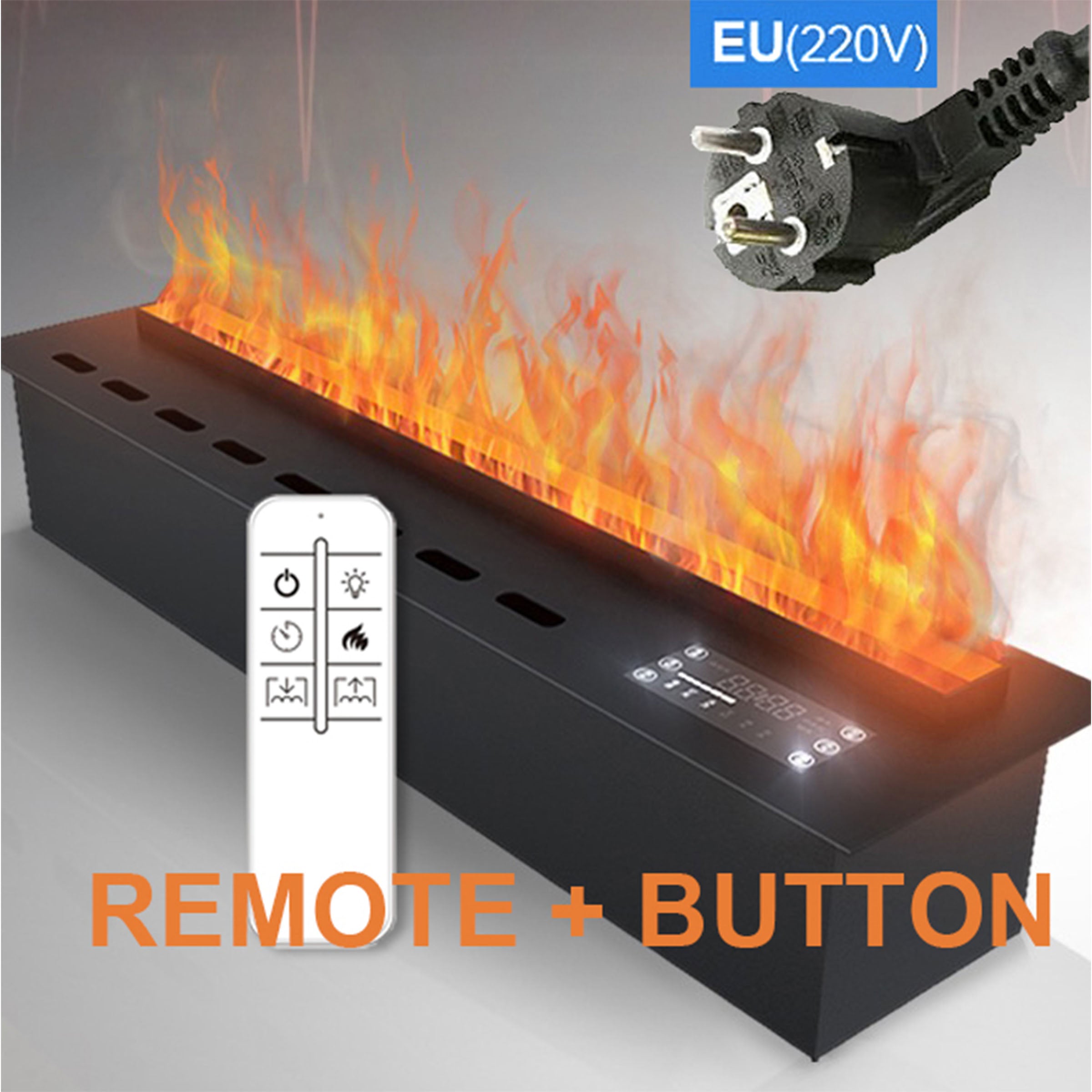 Water Vapour Electric Fireplace 3D1200 - Electric Fireplace - ebarza Furniture UAE | Shop Modern Furniture in Abu Dhabi & Dubai - مفروشات ايبازرا في الامارات | تسوق اثاث عصري وديكورات مميزة في دبي وابوظبي