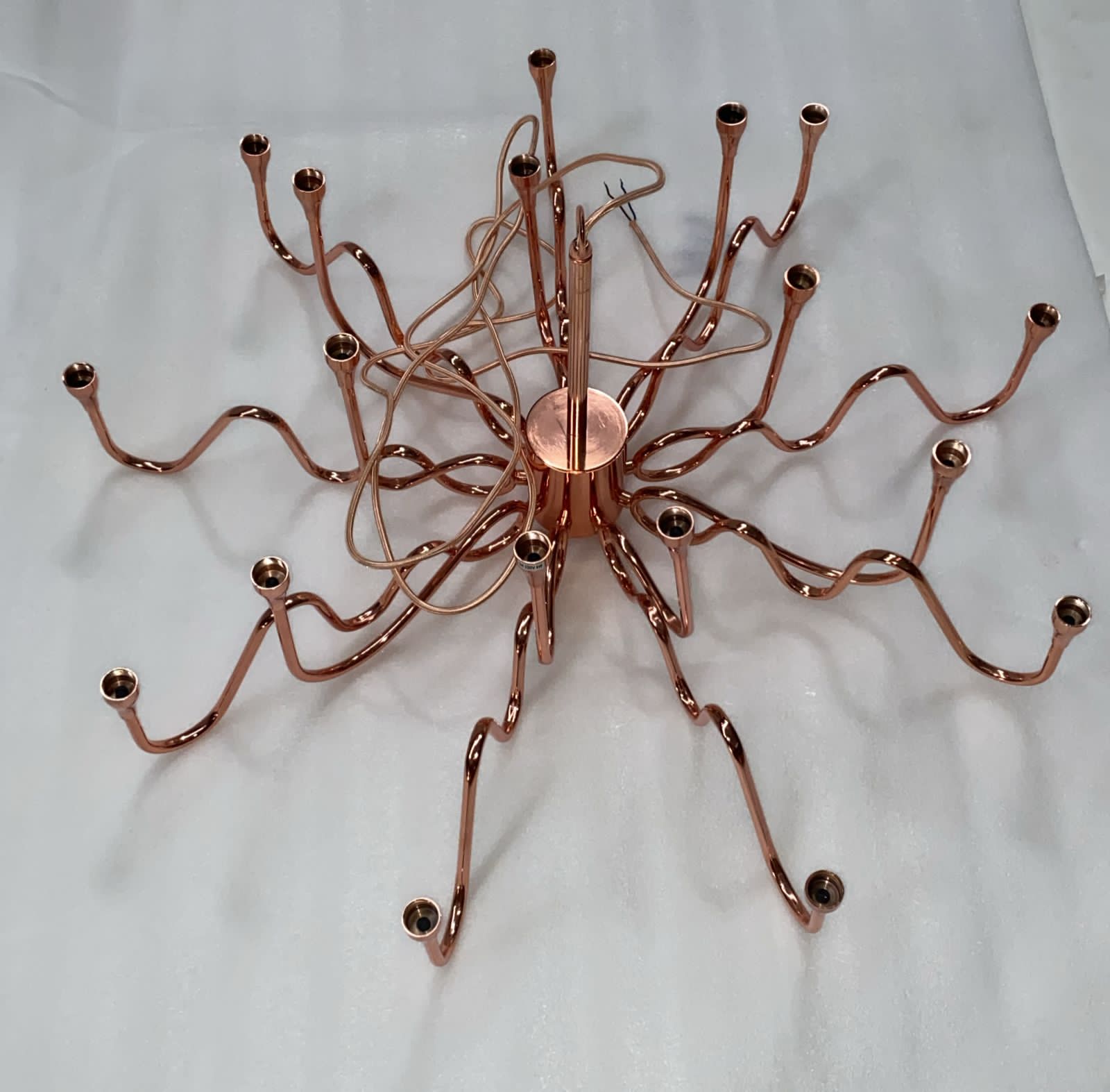 Display Item - Opus Long Chandelier Cy-New-091-Rg Nakheel - DISPLAY ITEM - ebarza Furniture UAE | Shop Modern Furniture in Abu Dhabi & Dubai - مفروشات ايبازرا في الامارات | تسوق اثاث عصري وديكورات مميزة في دبي وابوظبي