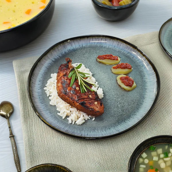 38 Pieces BLUE WAVE Dining set - BWS - Dinnerware Sets - ebarza Furniture UAE | Shop Modern Furniture in Abu Dhabi & Dubai - مفروشات ايبازرا في الامارات | تسوق اثاث عصري وديكورات مميزة في دبي وابوظبي