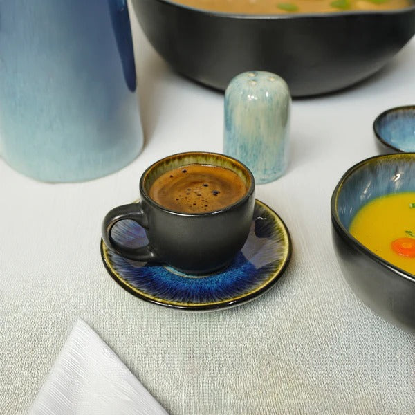 38 Pieces BLUE WAVE Dining set - BWS - Dinnerware Sets - ebarza Furniture UAE | Shop Modern Furniture in Abu Dhabi & Dubai - مفروشات ايبازرا في الامارات | تسوق اثاث عصري وديكورات مميزة في دبي وابوظبي