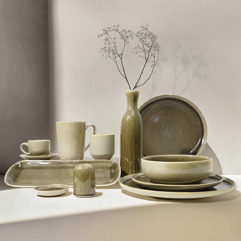 45 PIECE BROWNY DINNERWARE SET - BNS - Dinnerware Sets - ebarza Furniture UAE | Shop Modern Furniture in Abu Dhabi & Dubai - مفروشات ايبازرا في الامارات | تسوق اثاث عصري وديكورات مميزة في دبي وابوظبي