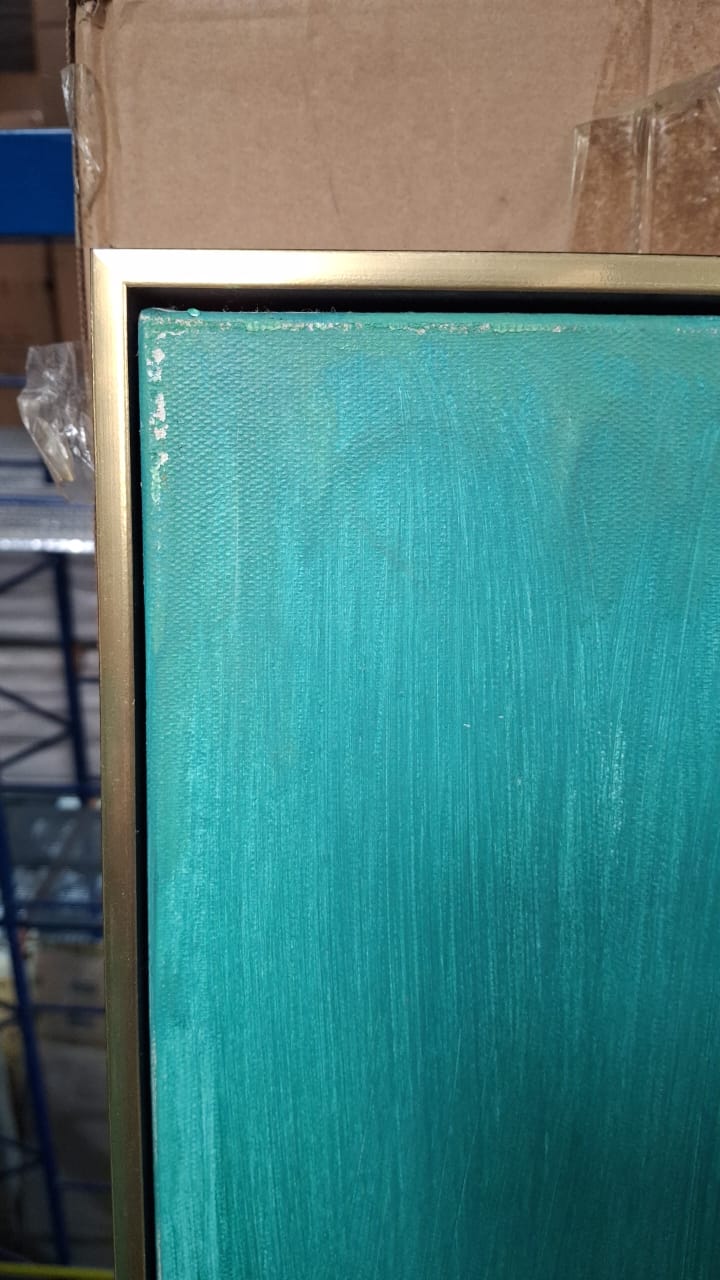 AS IS - The Big Wave Hand Painted Art Painting With 140X140 Cm Frame Soaap0012 - DISPLAY ITEM - ebarza Furniture UAE | Shop Modern Furniture in Abu Dhabi & Dubai - مفروشات ايبازرا في الامارات | تسوق اثاث عصري وديكورات مميزة في دبي وابوظبي