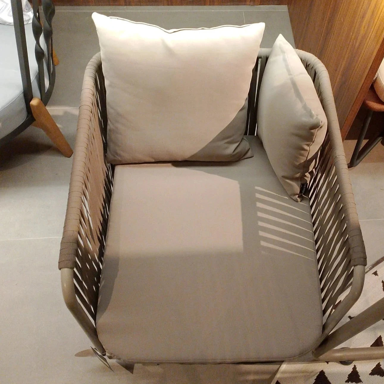 Display Piece - Lyon Outd0or Armchair 20810701 -YAS - DISPLAY ITEM - ebarza Furniture UAE | Shop Modern Furniture in Abu Dhabi & Dubai - مفروشات ايبازرا في الامارات | تسوق اثاث عصري وديكورات مميزة في دبي وابوظبي