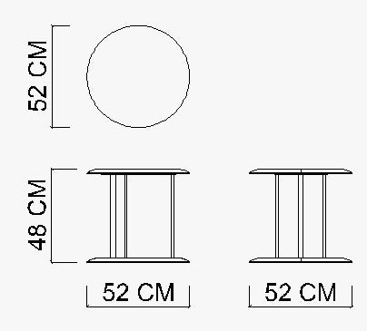 Pre-order 25 Days Delivery CAPRIA Side Table/Round Module YL-CAPRIA-ROUND -  Side Tables - ebarza Furniture UAE | Shop Modern Furniture in Abu Dhabi & Dubai - مفروشات ايبازرا في الامارات | تسوق اثاث عصري وديكورات مميزة في دبي وابوظبي