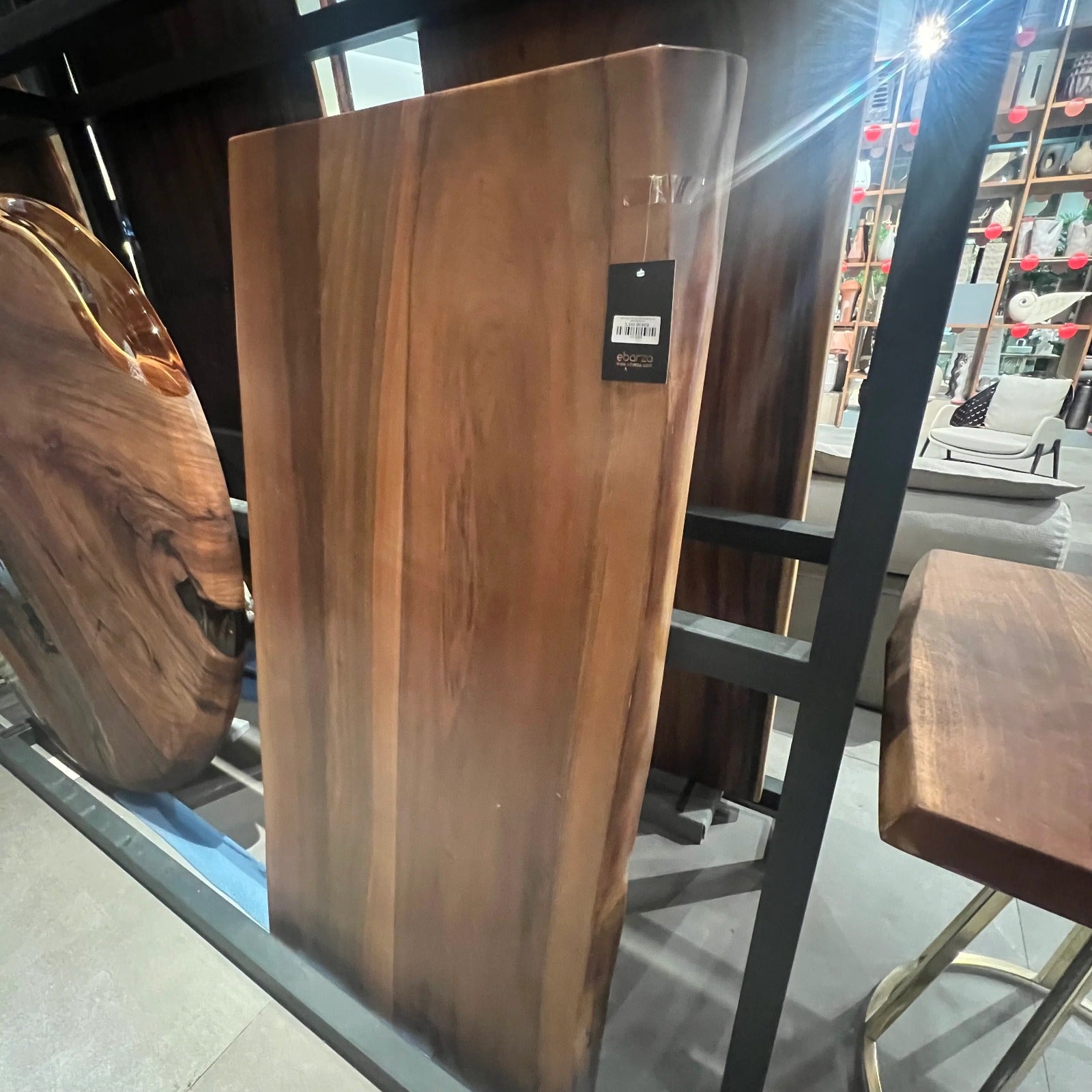 AS IS - 140X70 Cm Live Edge Dining Table Top Sancrec140X70-Nakheel - DISPLAY ITEM - ebarza Furniture UAE | Shop Modern Furniture in Abu Dhabi & Dubai - مفروشات ايبازرا في الامارات | تسوق اثاث عصري وديكورات مميزة في دبي وابوظبي