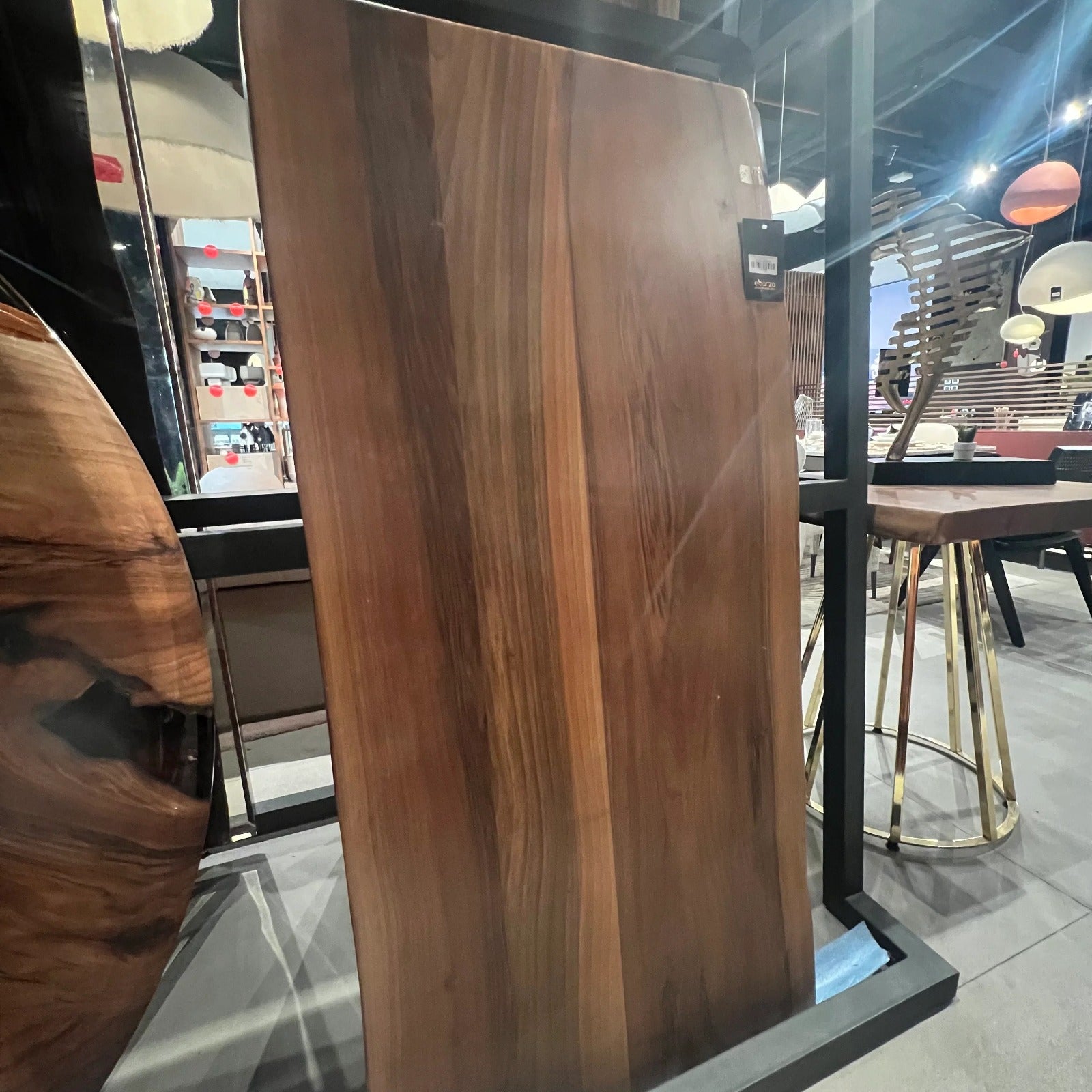 AS IS - 140X70 Cm Live Edge Dining Table Top Sancrec140X70-Nakheel - DISPLAY ITEM - ebarza Furniture UAE | Shop Modern Furniture in Abu Dhabi & Dubai - مفروشات ايبازرا في الامارات | تسوق اثاث عصري وديكورات مميزة في دبي وابوظبي