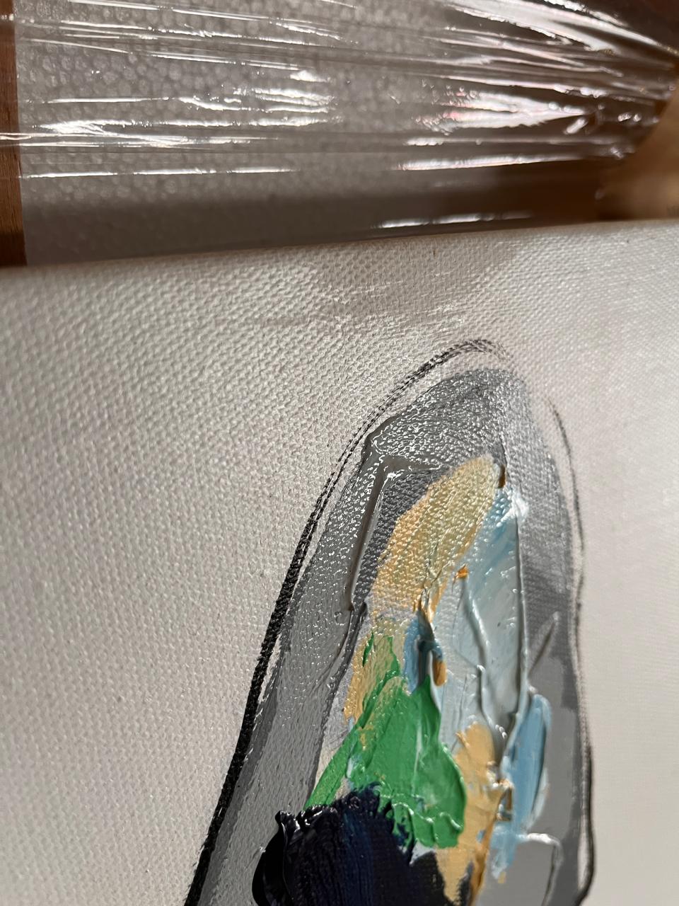 AS IS - Tough Dog Hand Painted Art Painting With Frame 65X65 Cm Pnd006S - DISPLAY ITEM - ebarza Furniture UAE | Shop Modern Furniture in Abu Dhabi & Dubai - مفروشات ايبازرا في الامارات | تسوق اثاث عصري وديكورات مميزة في دبي وابوظبي