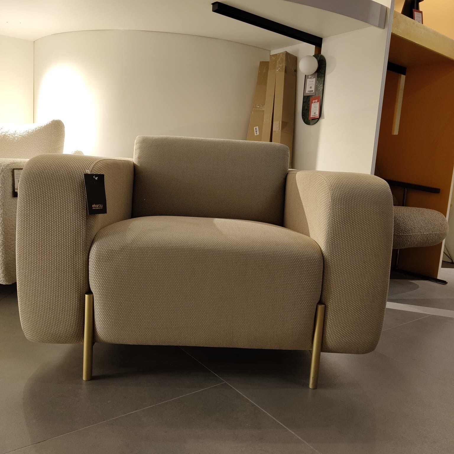 Display Item - Vega Armchair BERVEG001YAS - DISPLAY ITEM - ebarza Furniture UAE | Shop Modern Furniture in Abu Dhabi & Dubai - مفروشات ايبازرا في الامارات | تسوق اثاث عصري وديكورات مميزة في دبي وابوظبي