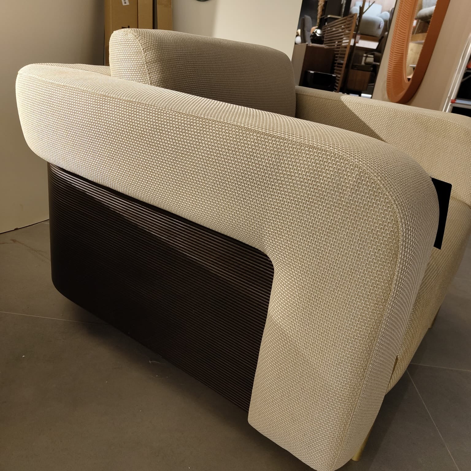 Display Item - Vega Armchair BERVEG001YAS - DISPLAY ITEM - ebarza Furniture UAE | Shop Modern Furniture in Abu Dhabi & Dubai - مفروشات ايبازرا في الامارات | تسوق اثاث عصري وديكورات مميزة في دبي وابوظبي