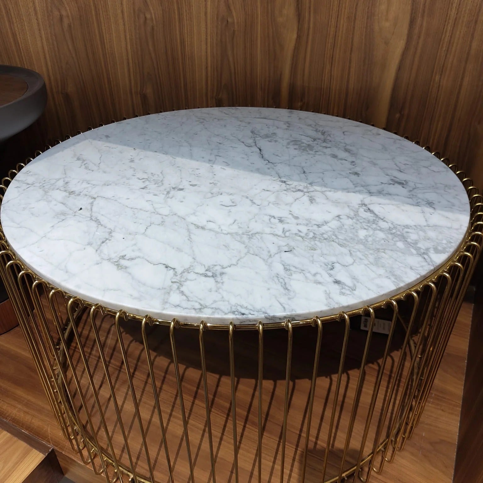 Display Item - Natural Marble & Stainless Steel Table Bp8808 BgYAS - DISPLAY ITEM - ebarza Furniture UAE | Shop Modern Furniture in Abu Dhabi & Dubai - مفروشات ايبازرا في الامارات | تسوق اثاث عصري وديكورات مميزة في دبي وابوظبي