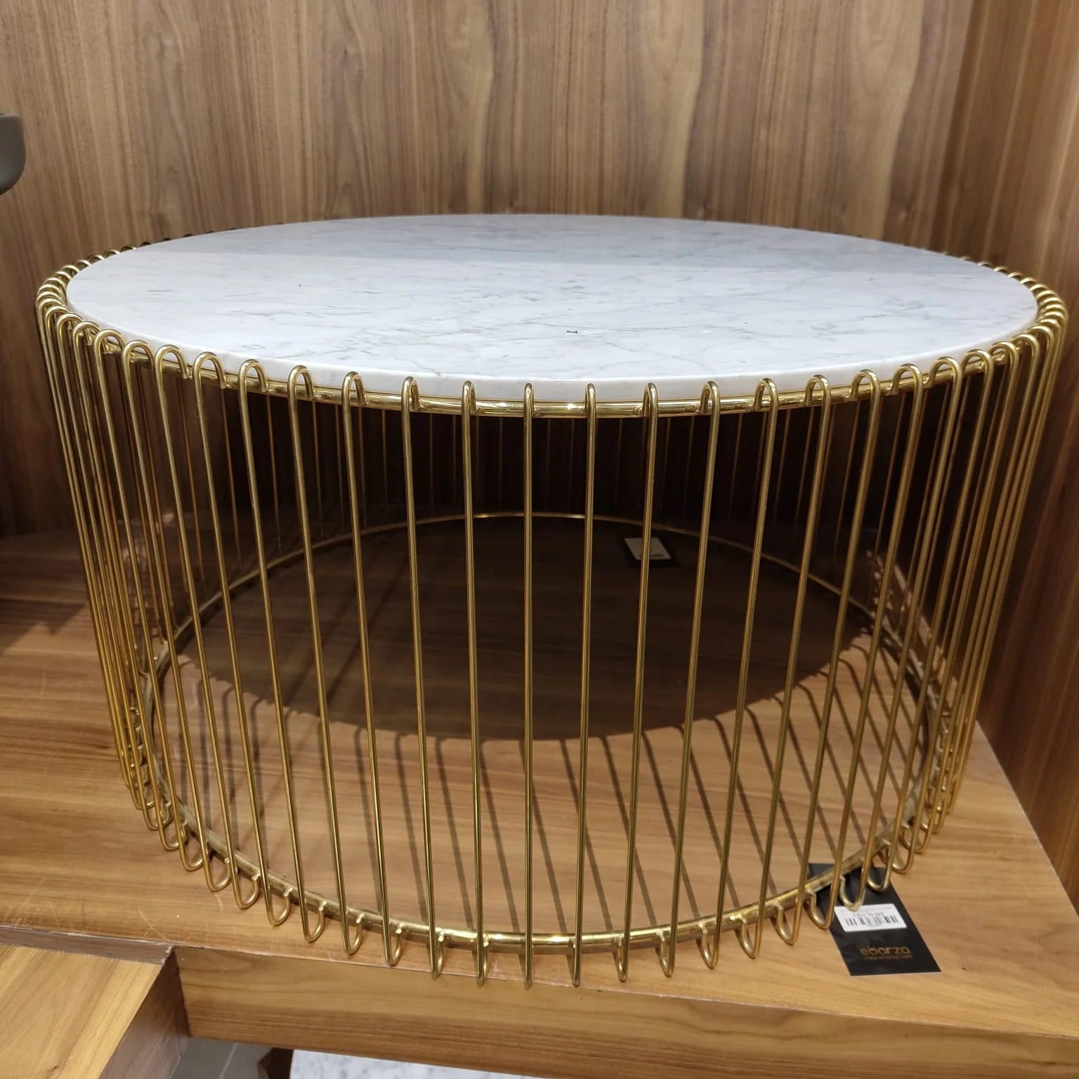 Display Item - Natural Marble & Stainless Steel Table Bp8808 BgYAS - DISPLAY ITEM - ebarza Furniture UAE | Shop Modern Furniture in Abu Dhabi & Dubai - مفروشات ايبازرا في الامارات | تسوق اثاث عصري وديكورات مميزة في دبي وابوظبي