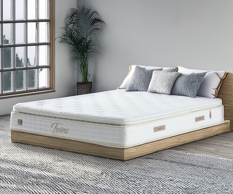 As Is - 110X200 Cm Indivani Twins Double Side Mattress Twins-110 -  DISPLAY ITEM - ebarza Furniture UAE | Shop Modern Furniture in Abu Dhabi & Dubai - مفروشات ايبازرا في الامارات | تسوق اثاث عصري وديكورات مميزة في دبي وابوظبي