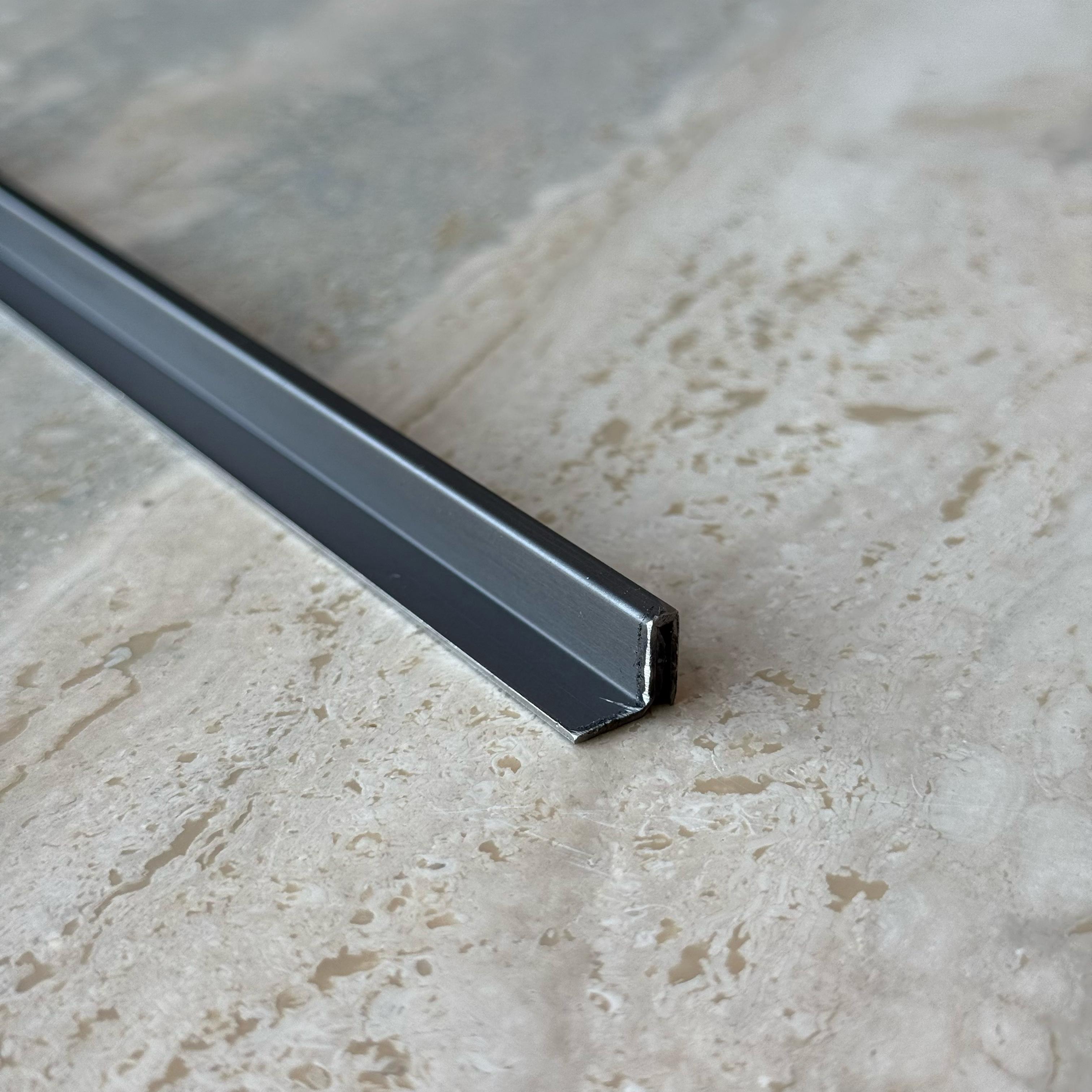 0.8mm Thickness (9mm) Stainless Steel Perforated Profile - Black - PR0002 - wall-panels-profiles - ebarza Furniture UAE | Shop Modern Furniture in Abu Dhabi & Dubai - مفروشات ايبازرا في الامارات | تسوق اثاث عصري وديكورات مميزة في دبي وابوظبي