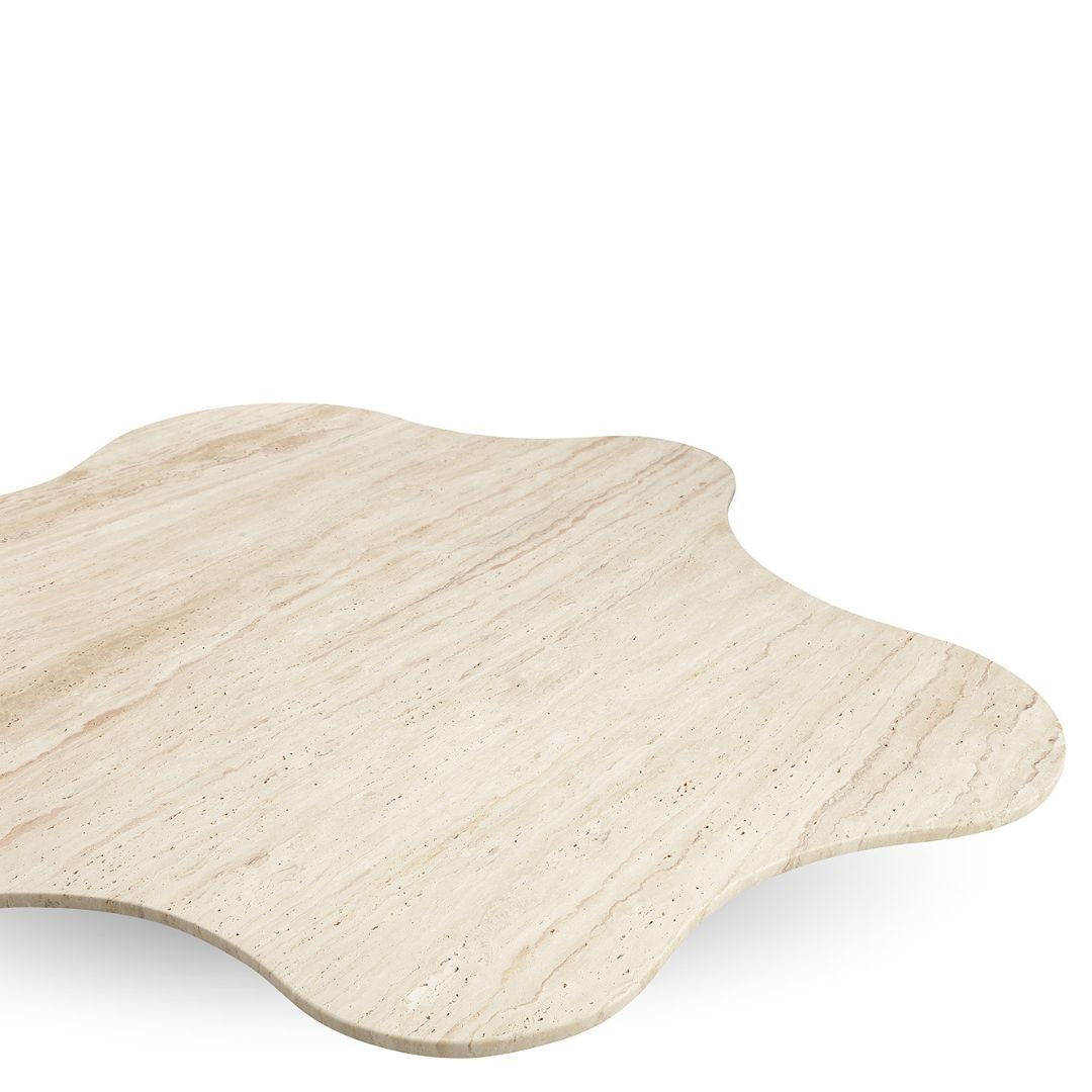 Pre-order 35 Days Delivery White Travertine Coffee Table ST765 - Coffee tables - ebarza Furniture UAE | Shop Modern Furniture in Abu Dhabi & Dubai - مفروشات ايبازرا في الامارات | تسوق اثاث عصري وديكورات مميزة في دبي وابوظبي