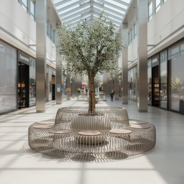 Wire Light Brown With Cushion Chair MC-252A-Light Brown