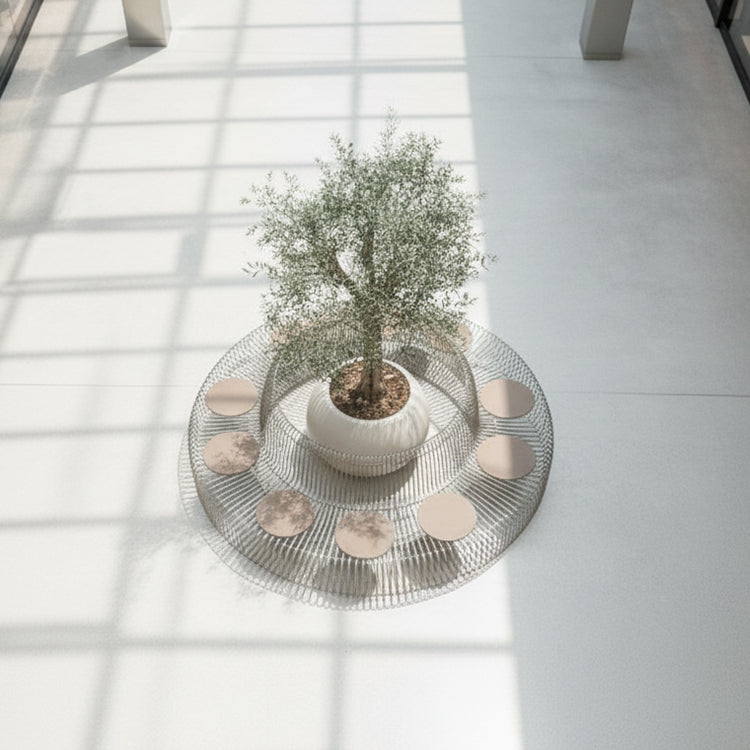 Wire Light Brown With Cushion Chair MC-252B-Light Brown