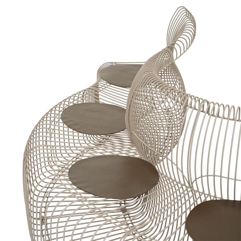 Wire Light Brown With Cushion Chair MC-252B-Light Brown - Chairs - ebarza Furniture UAE | Shop Modern Furniture in Abu Dhabi & Dubai - مفروشات ايبازرا في الامارات | تسوق اثاث عصري وديكورات مميزة في دبي وابوظبي