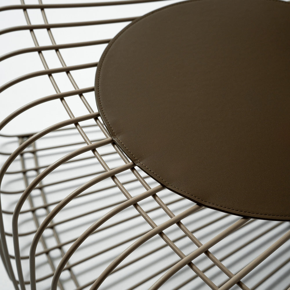Wire Light Brown With Cushion Chair MC-252B-Light Brown - Chairs - ebarza Furniture UAE | Shop Modern Furniture in Abu Dhabi & Dubai - مفروشات ايبازرا في الامارات | تسوق اثاث عصري وديكورات مميزة في دبي وابوظبي