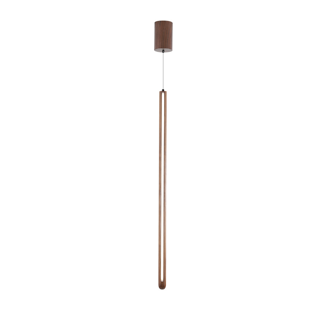 Wood Lustre LED Linear Light Pendant Lamp - Walnut MYCP-XTE-Walnut - Pendant Lamps - ebarza Furniture UAE | Shop Modern Furniture in Abu Dhabi & Dubai - مفروشات ايبازرا في الامارات | تسوق اثاث عصري وديكورات مميزة في دبي وابوظبي