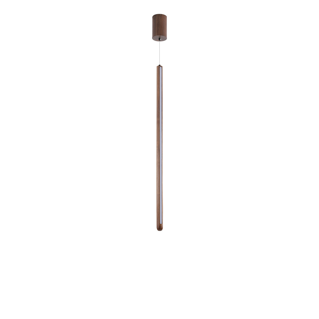 Wood Lustre LED Linear Light Pendant Lamp - Walnut MYCP-XTE-Walnut - Pendant Lamps - ebarza Furniture UAE | Shop Modern Furniture in Abu Dhabi & Dubai - مفروشات ايبازرا في الامارات | تسوق اثاث عصري وديكورات مميزة في دبي وابوظبي