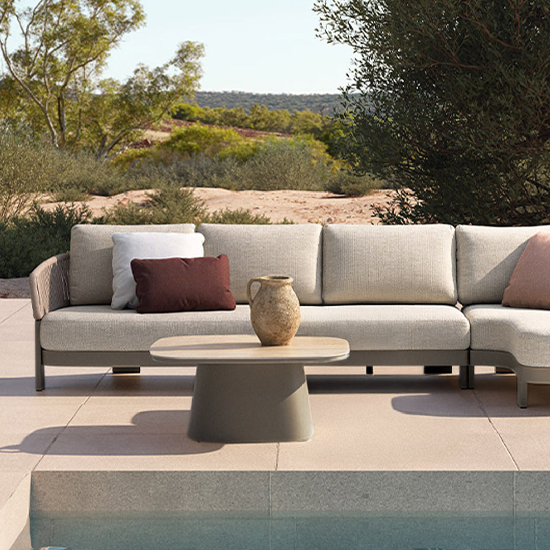 End Outdoor Coffee Table with Ceramic Top - AT5540H63CER -  Outdoor Tables - ebarza Furniture UAE | Shop Modern Furniture in Abu Dhabi & Dubai - مفروشات ايبازرا في الامارات | تسوق اثاث عصري وديكورات مميزة في دبي وابوظبي