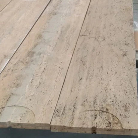 AS IS- Zurich Travertine Console 200cm - DZ463DTS / 463DTS - DISPLAY ITEM - ebarza Furniture UAE | Shop Modern Furniture in Abu Dhabi & Dubai - مفروشات ايبازرا في الامارات | تسوق اثاث عصري وديكورات مميزة في دبي وابوظبي