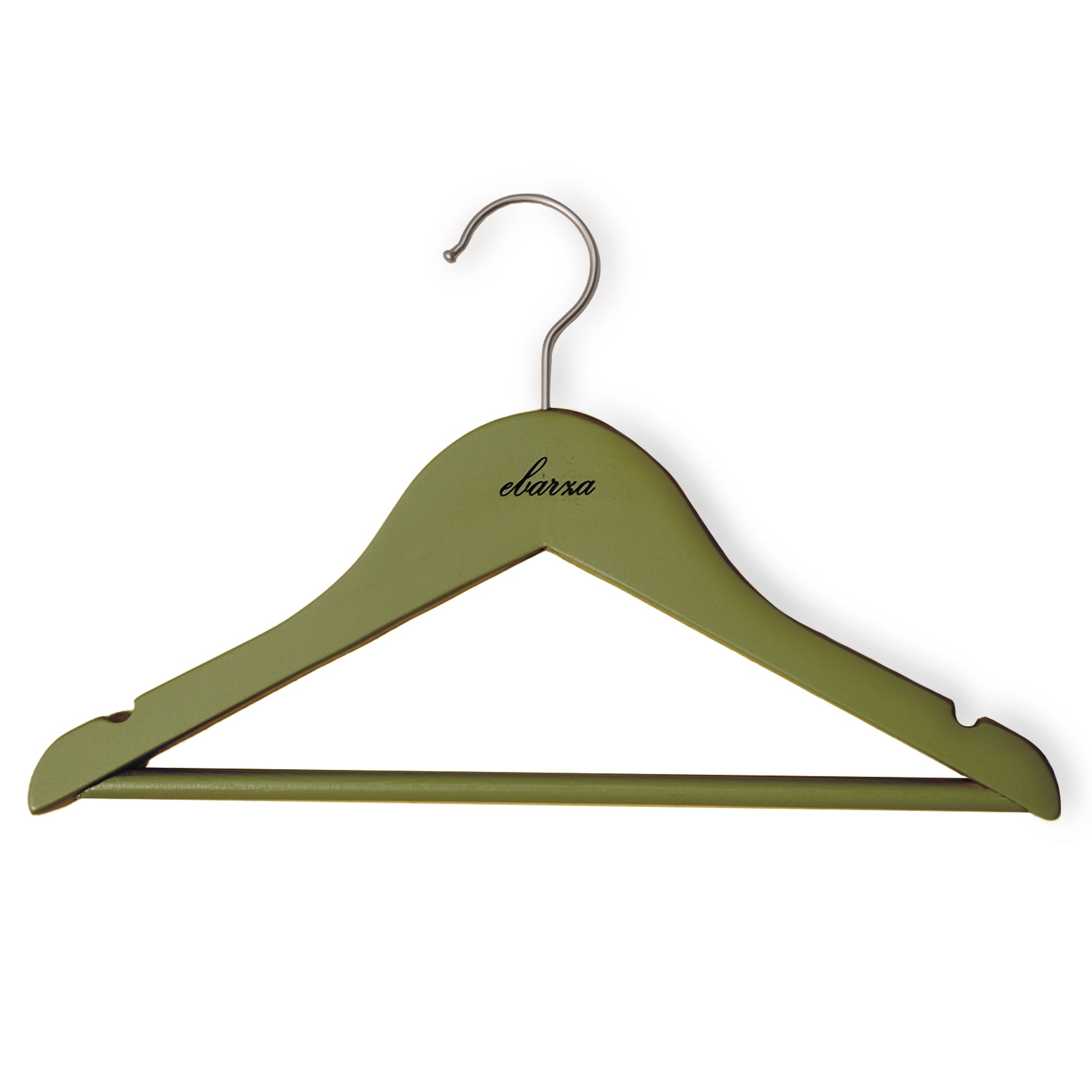 Set of 3 Lotus Wood Olive Green Finish Kids Hanger LSM003-GRN - Hangers - ebarza Furniture UAE | Shop Modern Furniture in Abu Dhabi & Dubai - مفروشات ايبازرا في الامارات | تسوق اثاث عصري وديكورات مميزة في دبي وابوظبي