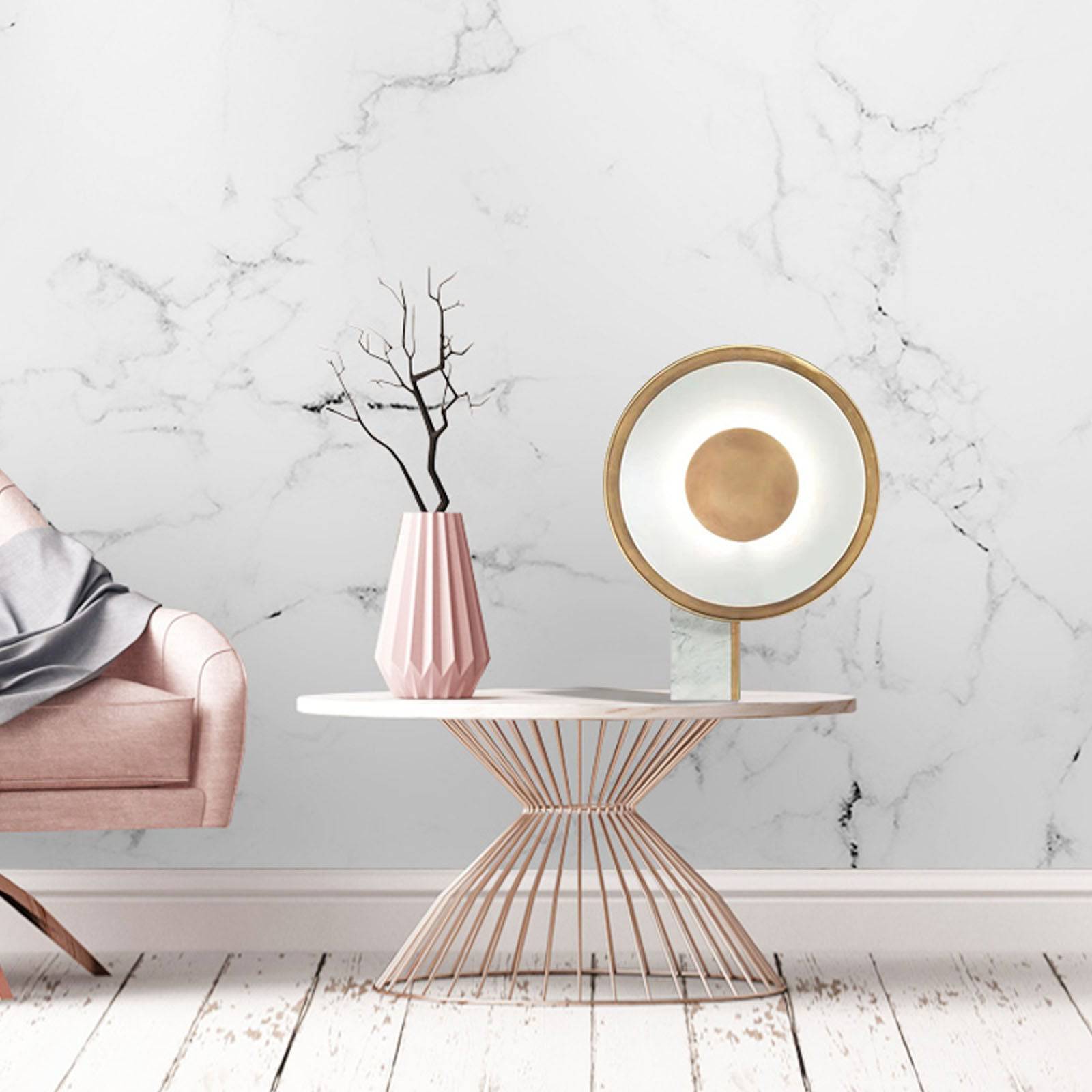 Aalborg Marble Table Lamp  Cy-New-062 -  Desk\table Lamps - ebarza Furniture UAE | Shop Modern Furniture in Abu Dhabi & Dubai - مفروشات ايبازرا في الامارات | تسوق اثاث عصري وديكورات مميزة في دبي وابوظبي