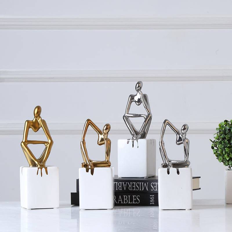 Abstract Patient Man Ornament Fa-D1824B - Home Decor Figurines - ebarza Furniture UAE | Shop Modern Furniture in Abu Dhabi & Dubai - مفروشات ايبازرا في الامارات | تسوق اثاث عصري وديكورات مميزة في دبي وابوظبي
