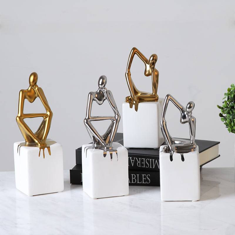 Abstract Patient Man Ornament Fa-D1824B - Home Decor Figurines - ebarza Furniture UAE | Shop Modern Furniture in Abu Dhabi & Dubai - مفروشات ايبازرا في الامارات | تسوق اثاث عصري وديكورات مميزة في دبي وابوظبي