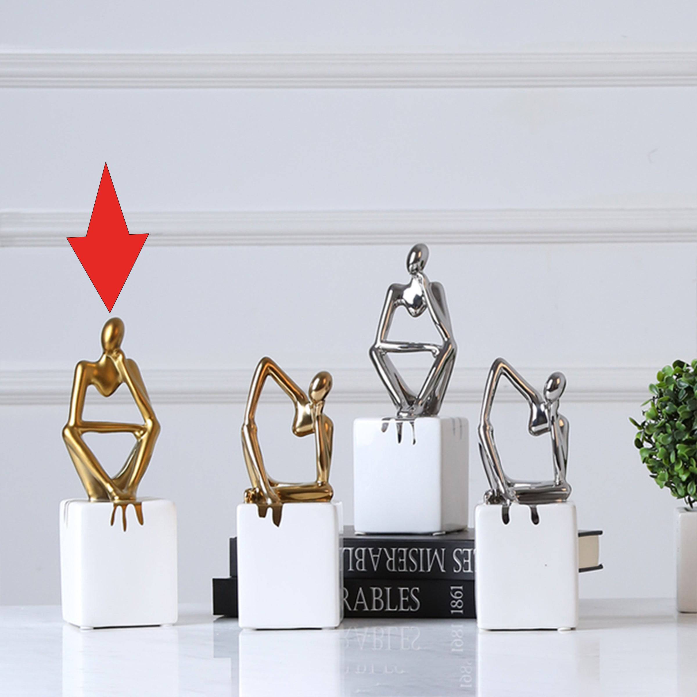 Abstract Patient Man Ornament Fa-D1824B - Home Decor Figurines - ebarza Furniture UAE | Shop Modern Furniture in Abu Dhabi & Dubai - مفروشات ايبازرا في الامارات | تسوق اثاث عصري وديكورات مميزة في دبي وابوظبي