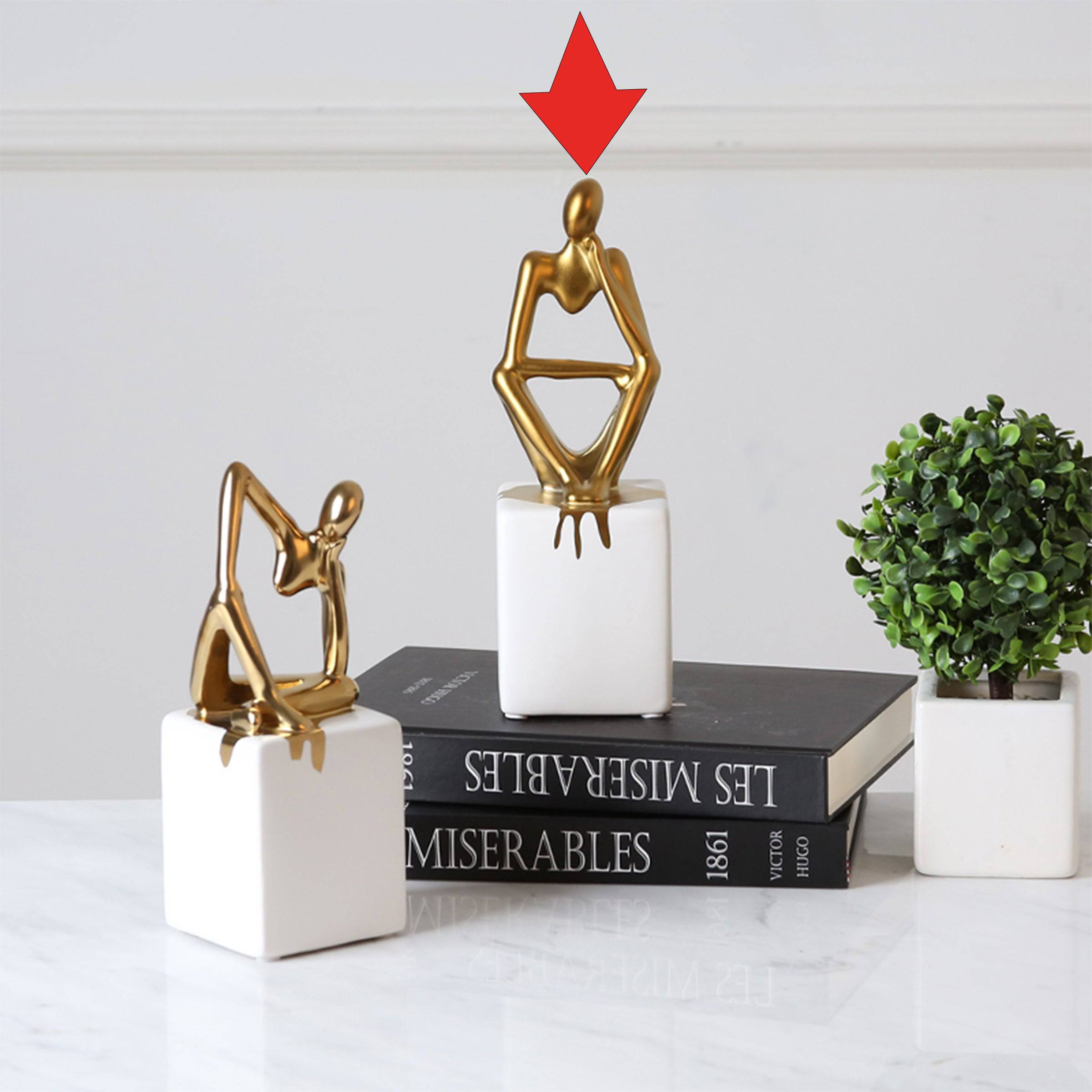 Abstract Patient Man Ornament Fa-D1824B - Home Decor Figurines - ebarza Furniture UAE | Shop Modern Furniture in Abu Dhabi & Dubai - مفروشات ايبازرا في الامارات | تسوق اثاث عصري وديكورات مميزة في دبي وابوظبي