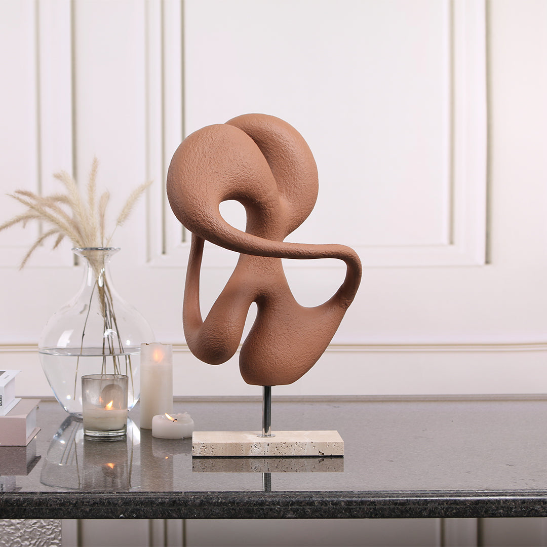 Abstract Sculpture KA3099A - Home Decor Figurines - ebarza Furniture UAE | Shop Modern Furniture in Abu Dhabi & Dubai - مفروشات ايبازرا في الامارات | تسوق اثاث عصري وديكورات مميزة في دبي وابوظبي