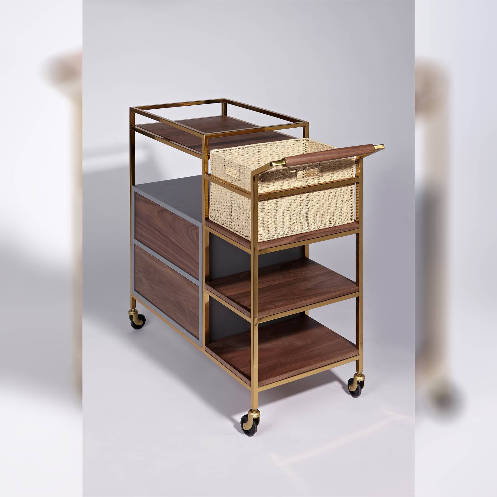 Agen Trolley 19Uc01 (Sp18578) - Trolley - ebarza Furniture UAE | Shop Modern Furniture in Abu Dhabi & Dubai - مفروشات ايبازرا في الامارات | تسوق اثاث عصري وديكورات مميزة في دبي وابوظبي