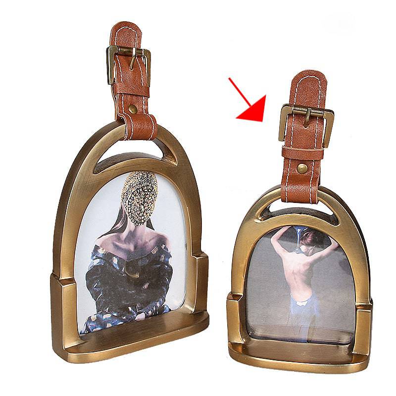 Aluminum, Leather  Photo Frame Fl-Y676 -  Photo Frames - ebarza Furniture UAE | Shop Modern Furniture in Abu Dhabi & Dubai - مفروشات ايبازرا في الامارات | تسوق اثاث عصري وديكورات مميزة في دبي وابوظبي