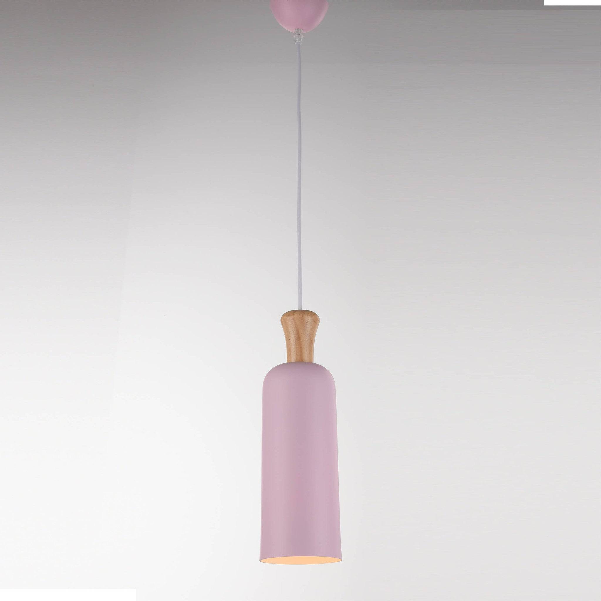 Aluminum & Wood Pendant Lamp F4634/1P - Pendant Lamps - ebarza Furniture UAE | Shop Modern Furniture in Abu Dhabi & Dubai - مفروشات ايبازرا في الامارات | تسوق اثاث عصري وديكورات مميزة في دبي وابوظبي