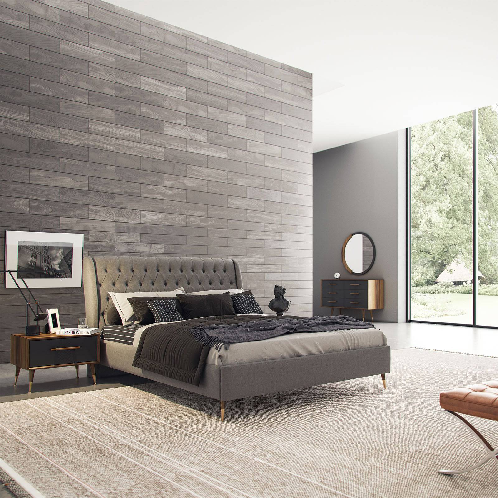 Alvin Dresser And Mirror Alvine001-Dresser -  Dressers and Mirrors - ebarza Furniture UAE | Shop Modern Furniture in Abu Dhabi & Dubai - مفروشات ايبازرا في الامارات | تسوق اثاث عصري وديكورات مميزة في دبي وابوظبي