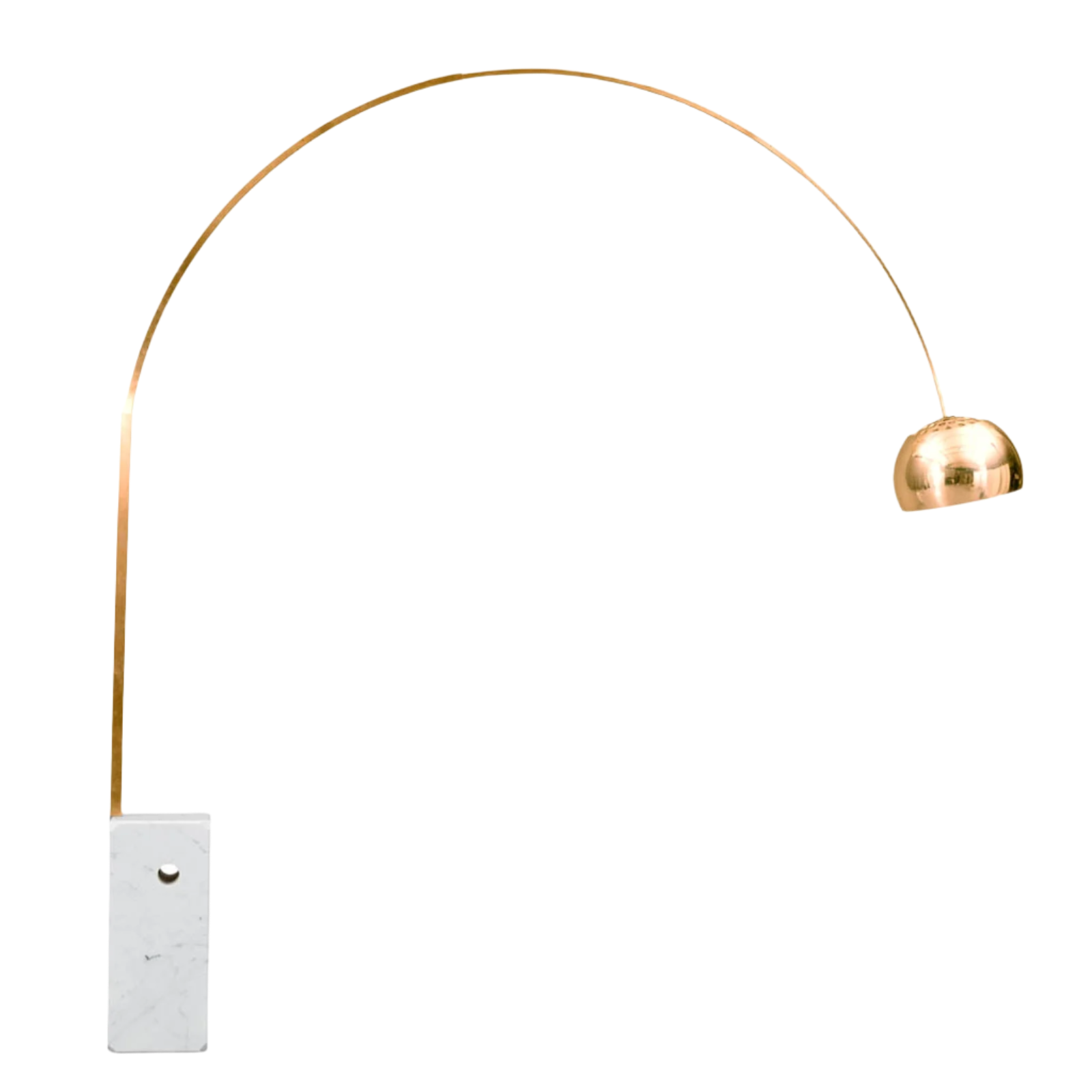 Arc Lamp With Natural Marble Base Bp0078-G - Floor Lamps - ebarza Furniture UAE | Shop Modern Furniture in Abu Dhabi & Dubai - مفروشات ايبازرا في الامارات | تسوق اثاث عصري وديكورات مميزة في دبي وابوظبي