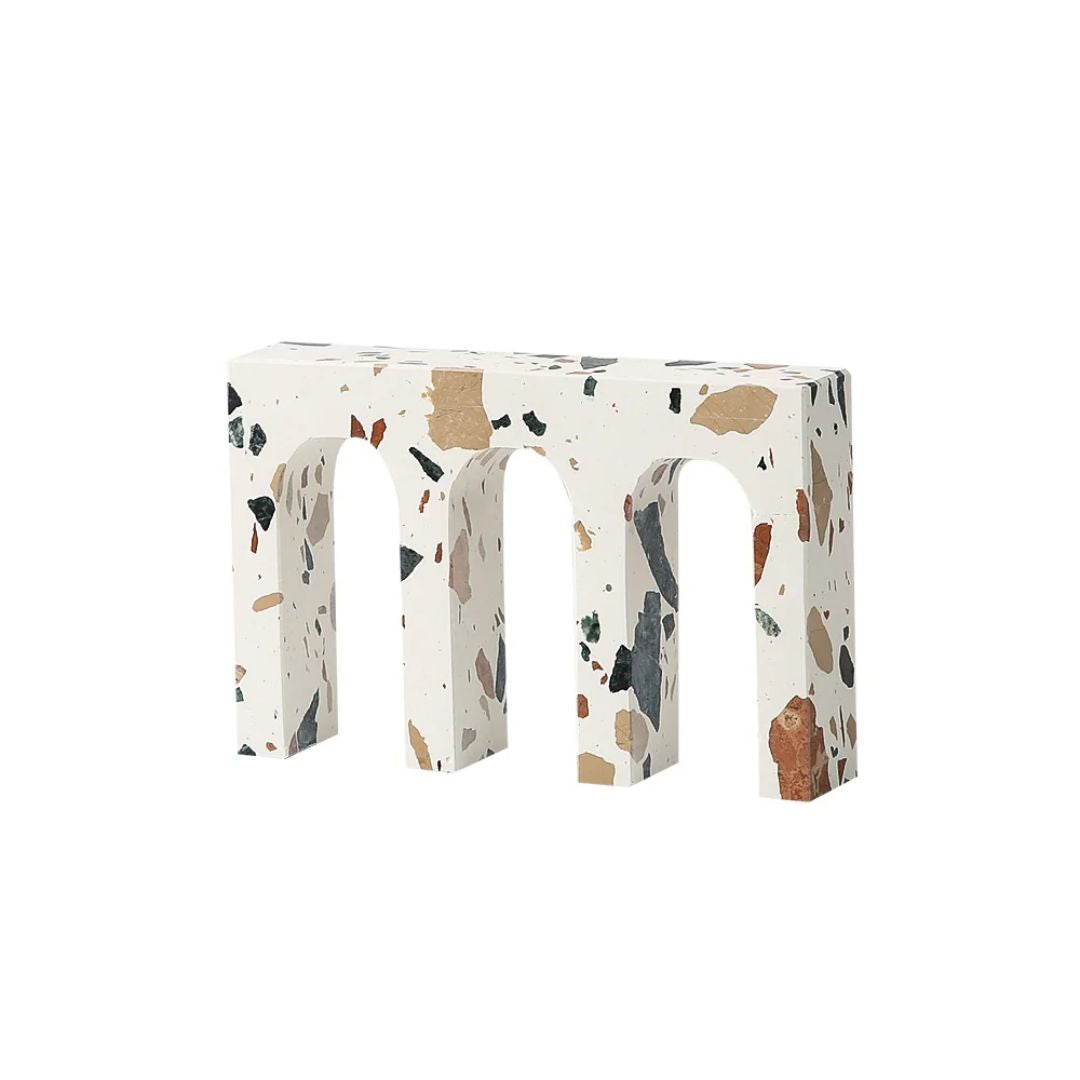 Arch Terrazzo Décor FB-T2212B - Home Decor Figurines - ebarza Furniture UAE | Shop Modern Furniture in Abu Dhabi & Dubai - مفروشات ايبازرا في الامارات | تسوق اثاث عصري وديكورات مميزة في دبي وابوظبي
