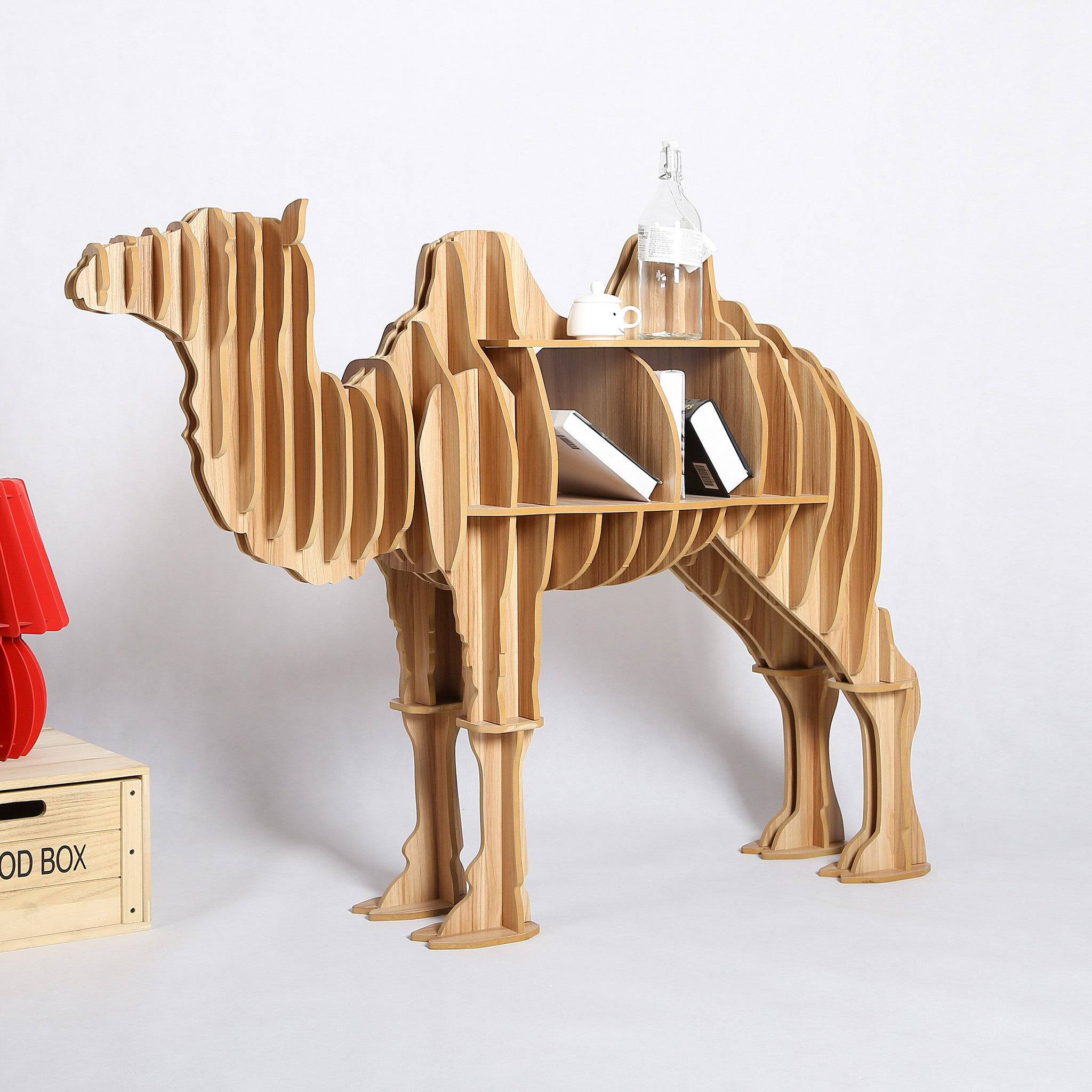 Art Home Camel Decoration Shelving Wood Crafts Tp011Mn Tm011M - Shelves - ebarza Furniture UAE | Shop Modern Furniture in Abu Dhabi & Dubai - مفروشات ايبازرا في الامارات | تسوق اثاث عصري وديكورات مميزة في دبي وابوظبي