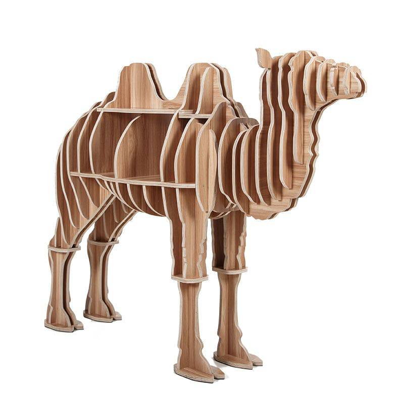 Art Home Camel Decoration Shelving Wood Crafts Tp011Mn Tm011M - Shelves - ebarza Furniture UAE | Shop Modern Furniture in Abu Dhabi & Dubai - مفروشات ايبازرا في الامارات | تسوق اثاث عصري وديكورات مميزة في دبي وابوظبي