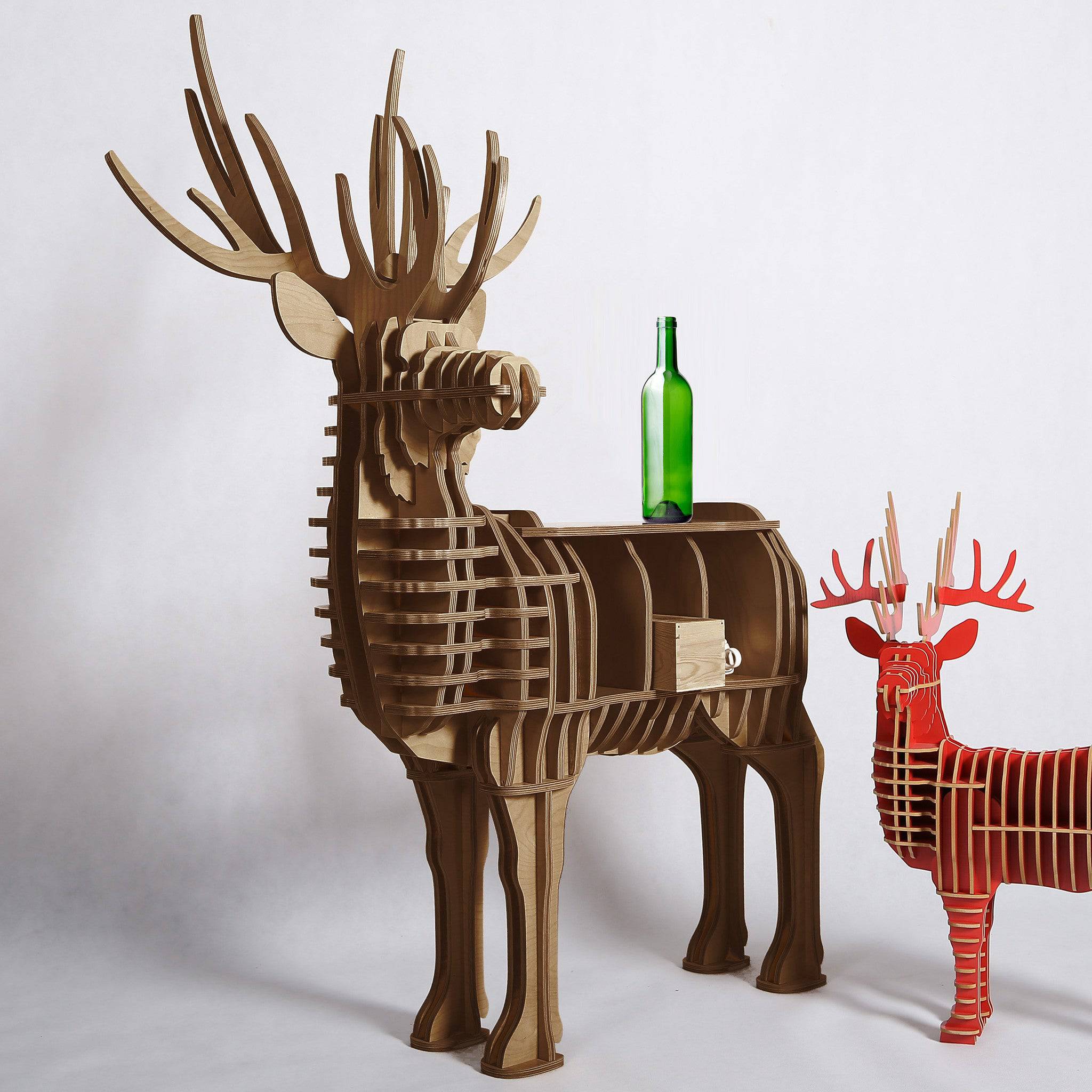 Display Item - Art Home Deer Decoration Shelving Wood Crafts Tp001Mw Nakheel - DISPLAY ITEM - ebarza Furniture UAE | Shop Modern Furniture in Abu Dhabi & Dubai - مفروشات ايبازرا في الامارات | تسوق اثاث عصري وديكورات مميزة في دبي وابوظبي