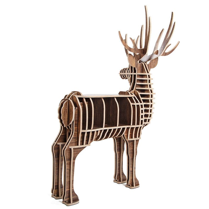 Display Item - Art Home Deer Decoration Shelving Wood Crafts Tp001Mw Nakheel - DISPLAY ITEM - ebarza Furniture UAE | Shop Modern Furniture in Abu Dhabi & Dubai - مفروشات ايبازرا في الامارات | تسوق اثاث عصري وديكورات مميزة في دبي وابوظبي