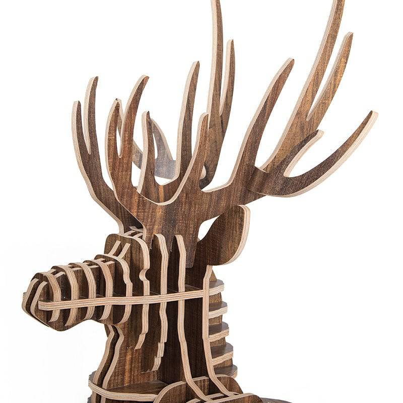 Display Item - Art Home Deer Decoration Shelving Wood Crafts Tp001Mw Nakheel - DISPLAY ITEM - ebarza Furniture UAE | Shop Modern Furniture in Abu Dhabi & Dubai - مفروشات ايبازرا في الامارات | تسوق اثاث عصري وديكورات مميزة في دبي وابوظبي