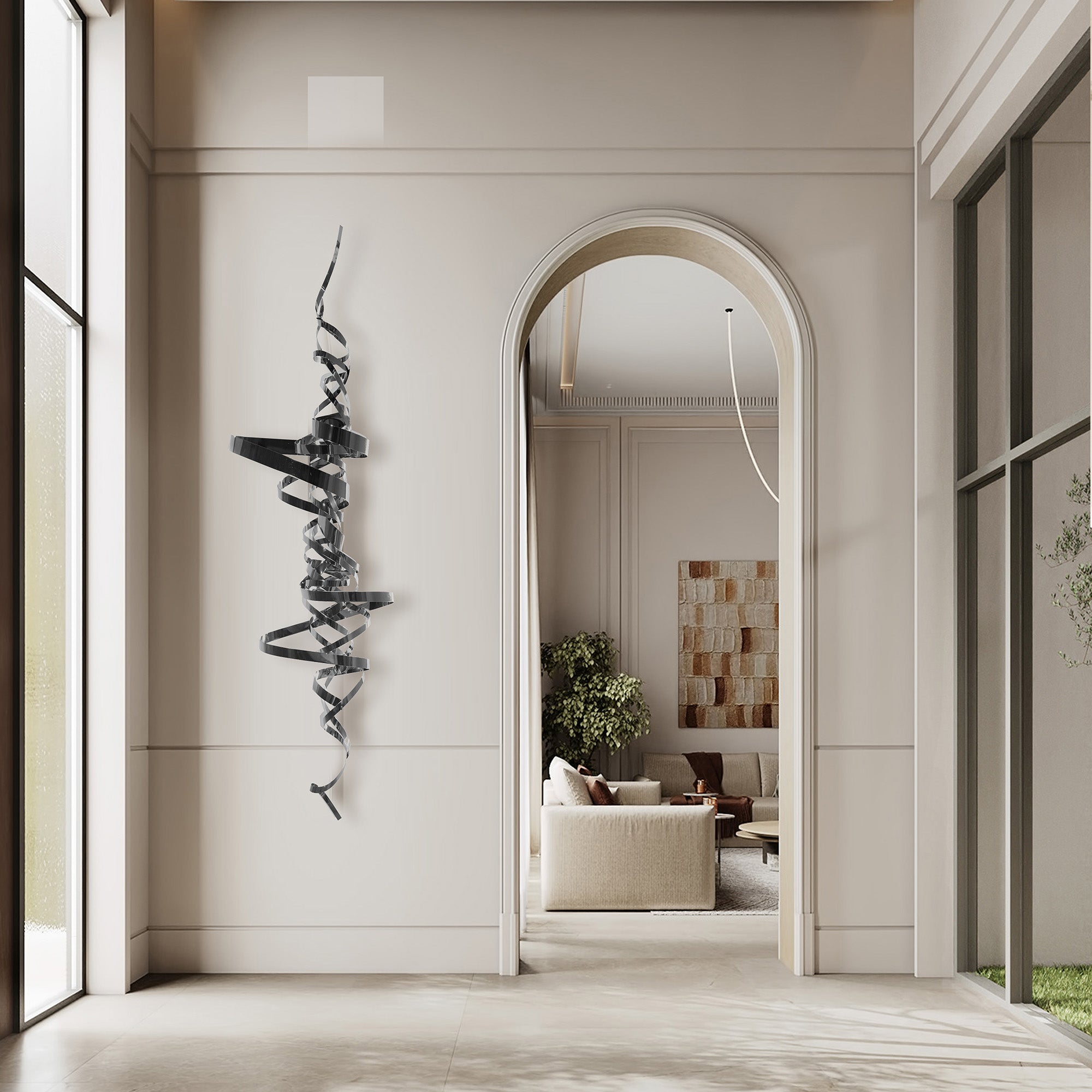 Hand Crafted Stainless Steel Artwork BG2020131 - Artwork - ebarza Furniture UAE | Shop Modern Furniture in Abu Dhabi & Dubai - مفروشات ايبازرا في الامارات | تسوق اثاث عصري وديكورات مميزة في دبي وابوظبي