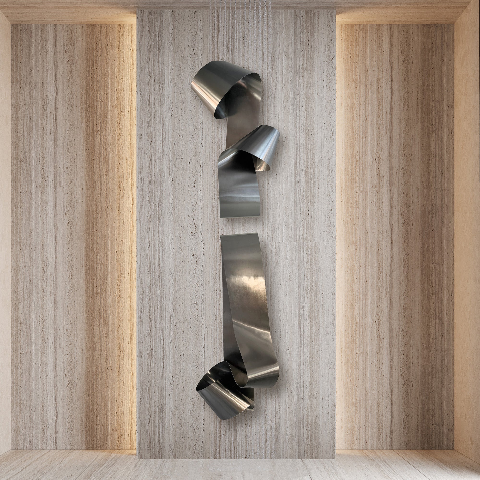 Set of 2 Hand Crafted Stainless Steel Artwork BG20230020-B -  Artwork - ebarza Furniture UAE | Shop Modern Furniture in Abu Dhabi & Dubai - مفروشات ايبازرا في الامارات | تسوق اثاث عصري وديكورات مميزة في دبي وابوظبي