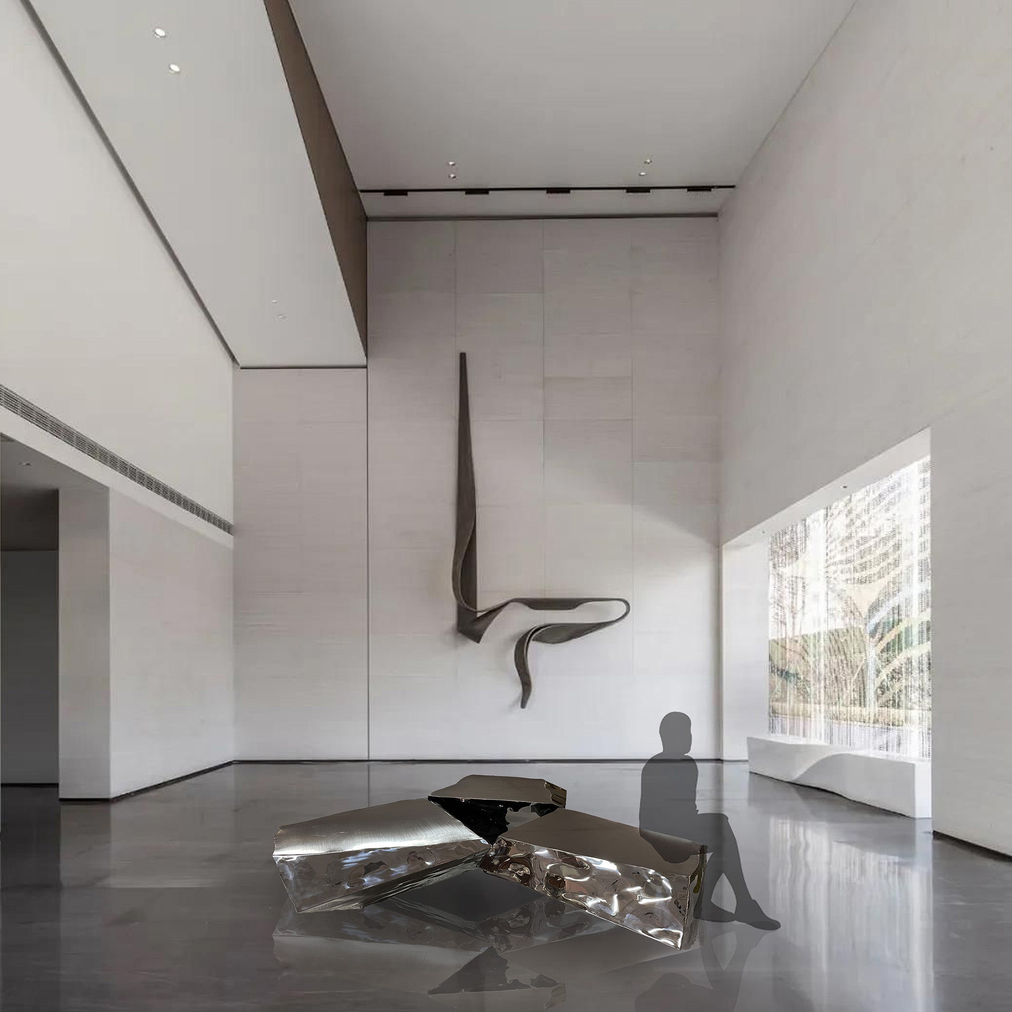 Hand Crafted Stainless Steel Artwork BJ20230006 -  Artwork - ebarza Furniture UAE | Shop Modern Furniture in Abu Dhabi & Dubai - مفروشات ايبازرا في الامارات | تسوق اثاث عصري وديكورات مميزة في دبي وابوظبي