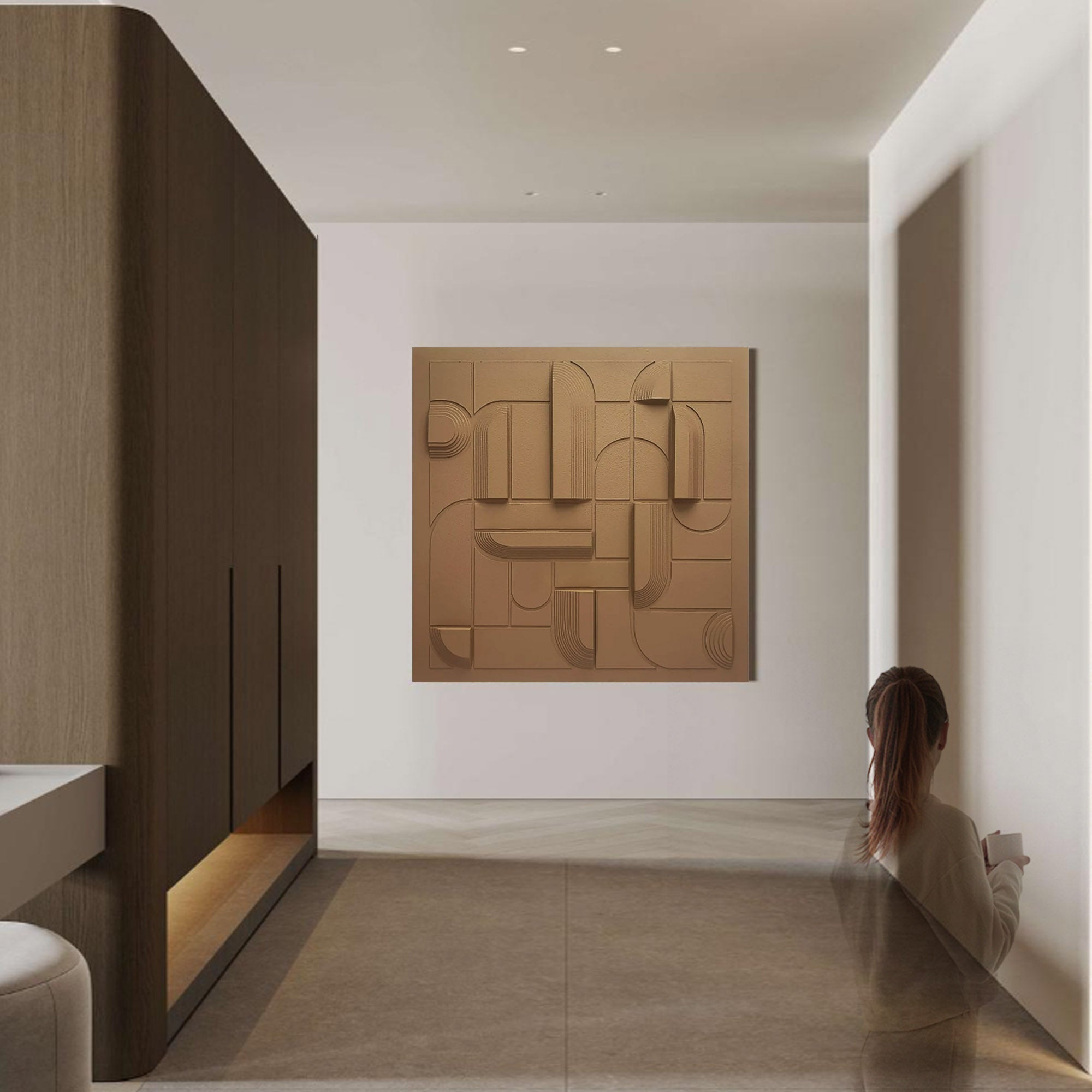 Handmade MDF Collage Painting MP230036 - Paintings - ebarza Furniture UAE | Shop Modern Furniture in Abu Dhabi & Dubai - مفروشات ايبازرا في الامارات | تسوق اثاث عصري وديكورات مميزة في دبي وابوظبي